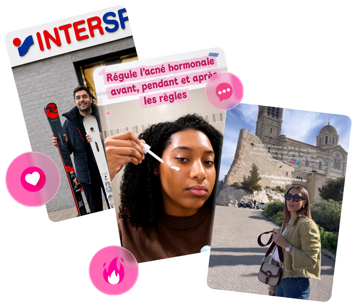 Visuels UGC membres Le Club avec émojis